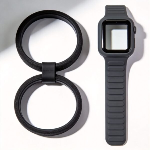 Double Loop Compression Silicone Wrist Band