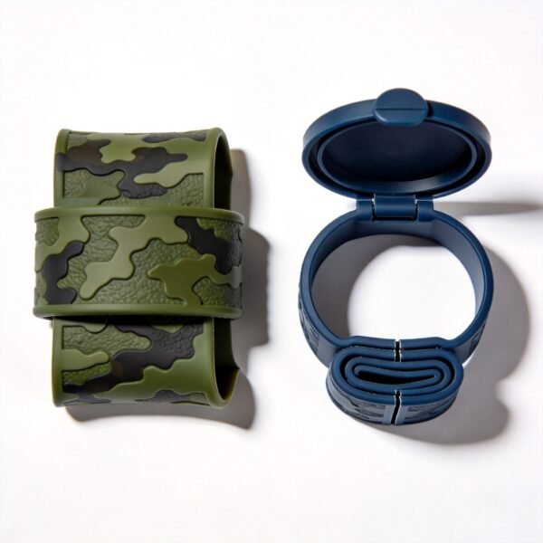Camouflage Textured Outdoor Silicone Wrist Band