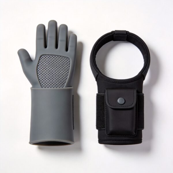 Wide Full Palm Wrap Silicone Wrist Band